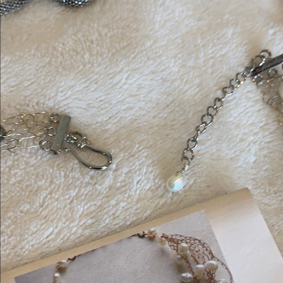 Pearl and stone necklace - Picture 2 of 2